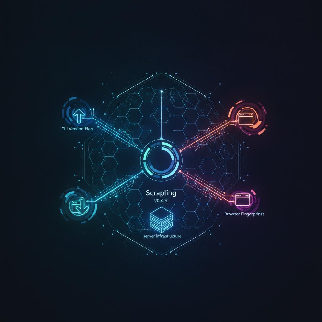 Scrapling v0.4.9 Adds CLI Version Flag, Updates Browser Fingerprints